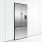 Fisher & Paykel 20.1 Cu. Ft. 3-Door French Door Refrigerator with Ice and Water in Stainless Steel, , large