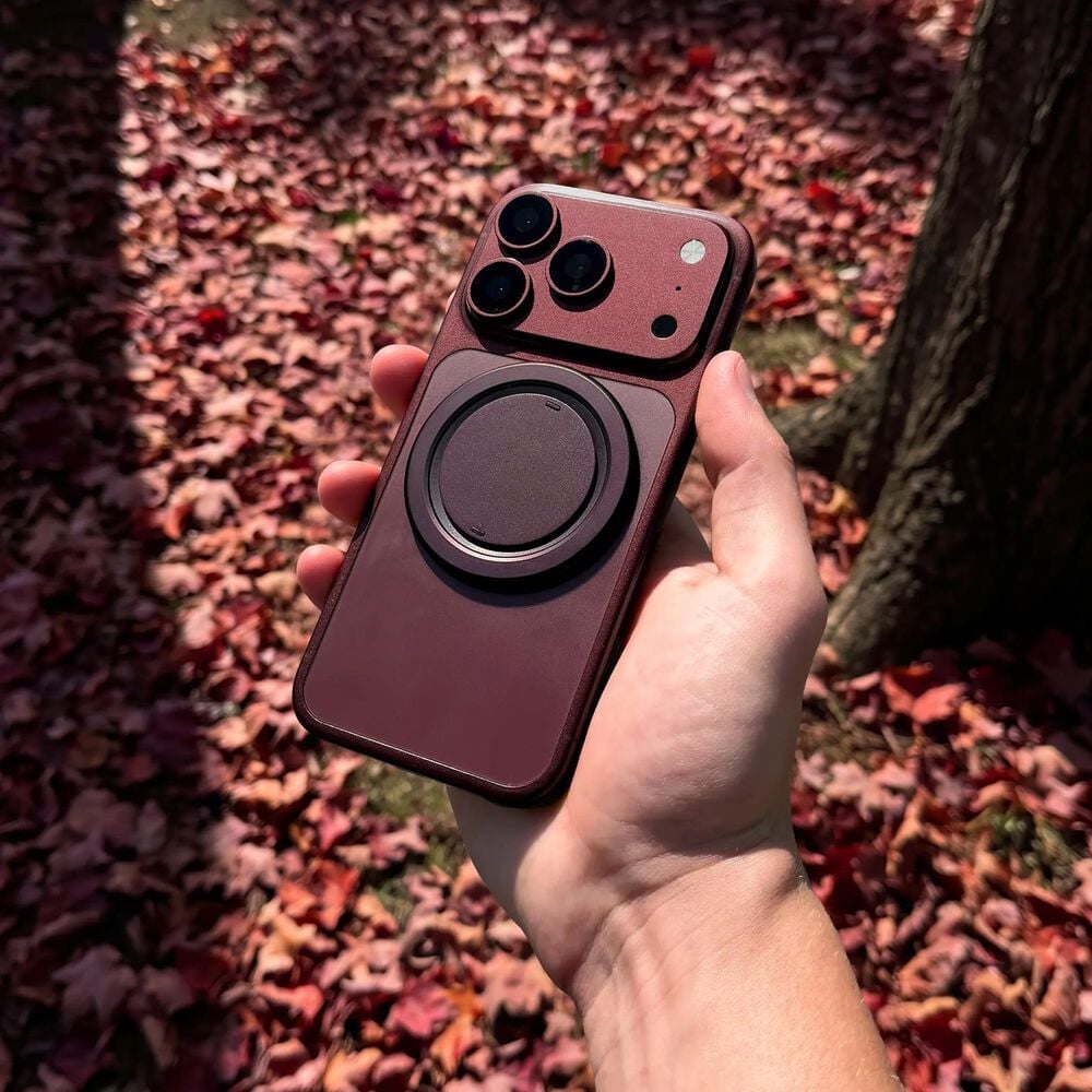 ohsnap! Magnetic Grip and Stand with MagSafe in Dark Cherry, , large