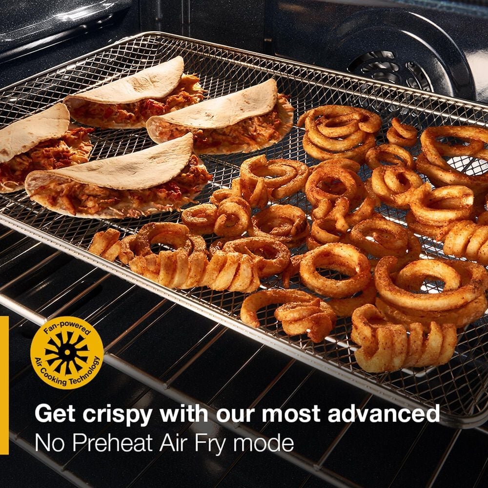 Whirlpool 30" Smart Gas Range with Air Cooking Technology in Fingerprint Resistant Stainless Steel, , large