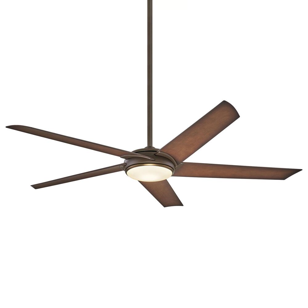 Minka-Aire Raptor 60" Ceiling Fan with LED Light in Oil Rubbed Bronze and Antique Brass, , large