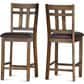 Crystal City Saranac 4 Chairs and 1 Counter Table in Mocha, , large