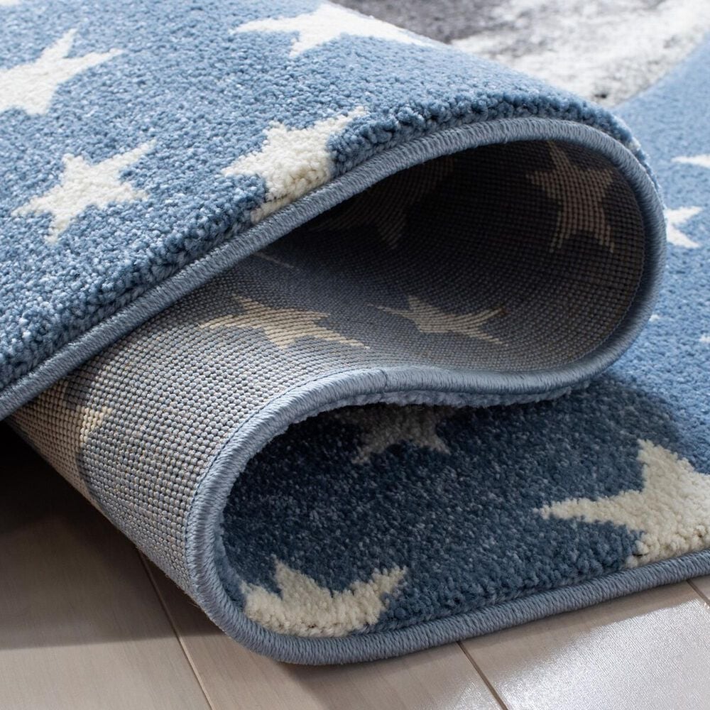 Safavieh Carousel 6&#39;7&quot; x 9&#39; Light Blue and Grey Kids  Area Rug, , large