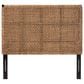Baxton Studio Alise King Headboard in Natural Brown and Dark Brown, , large