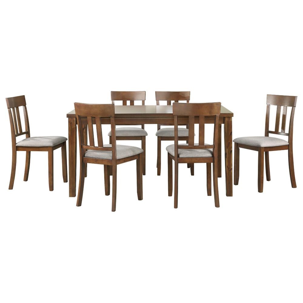 Homelegance Prineville 7-Piece Rectangular Dining Set in Warm Cherry, , large