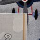 Safavieh Carousel 3"3" x 5"3" Light Grey and Red Kids  Area Rug, , large