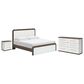 Ashley Kendanport King Bed with Dresser and Nightstand in Brown and White, , large