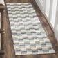 Safavieh Montauk Geometric 2"3" x 6" Gold and Multicolor Runner, , large