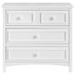 Oxford Baby Bennett 3-Drawer Dresser with Changing Topper in Rustic White, , large