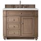 James Martin Vanities Bristol 36" Single Bathroom Vanity in Whitewashed Walnut with 3 cm Lime Delight Quartz Top and Rectangular Sink, , large