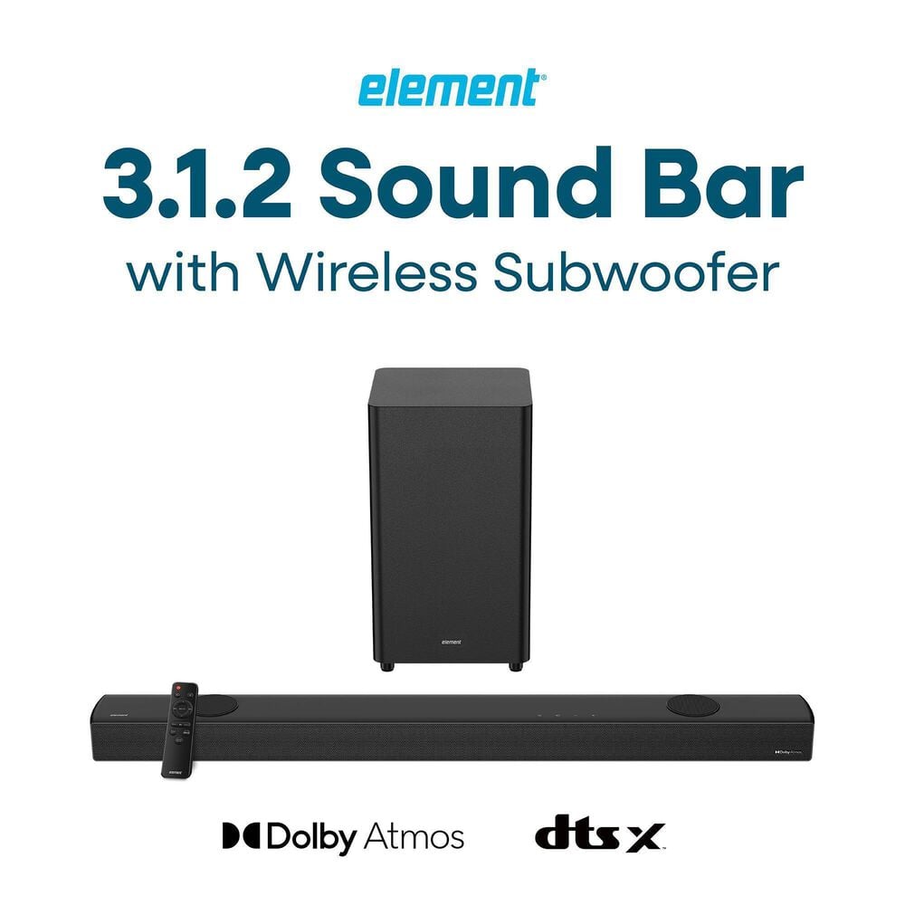 Element 75" 4K UHD HDR Xumo - Smart TV with 2.1 Channel Soundbar System in Black, , large