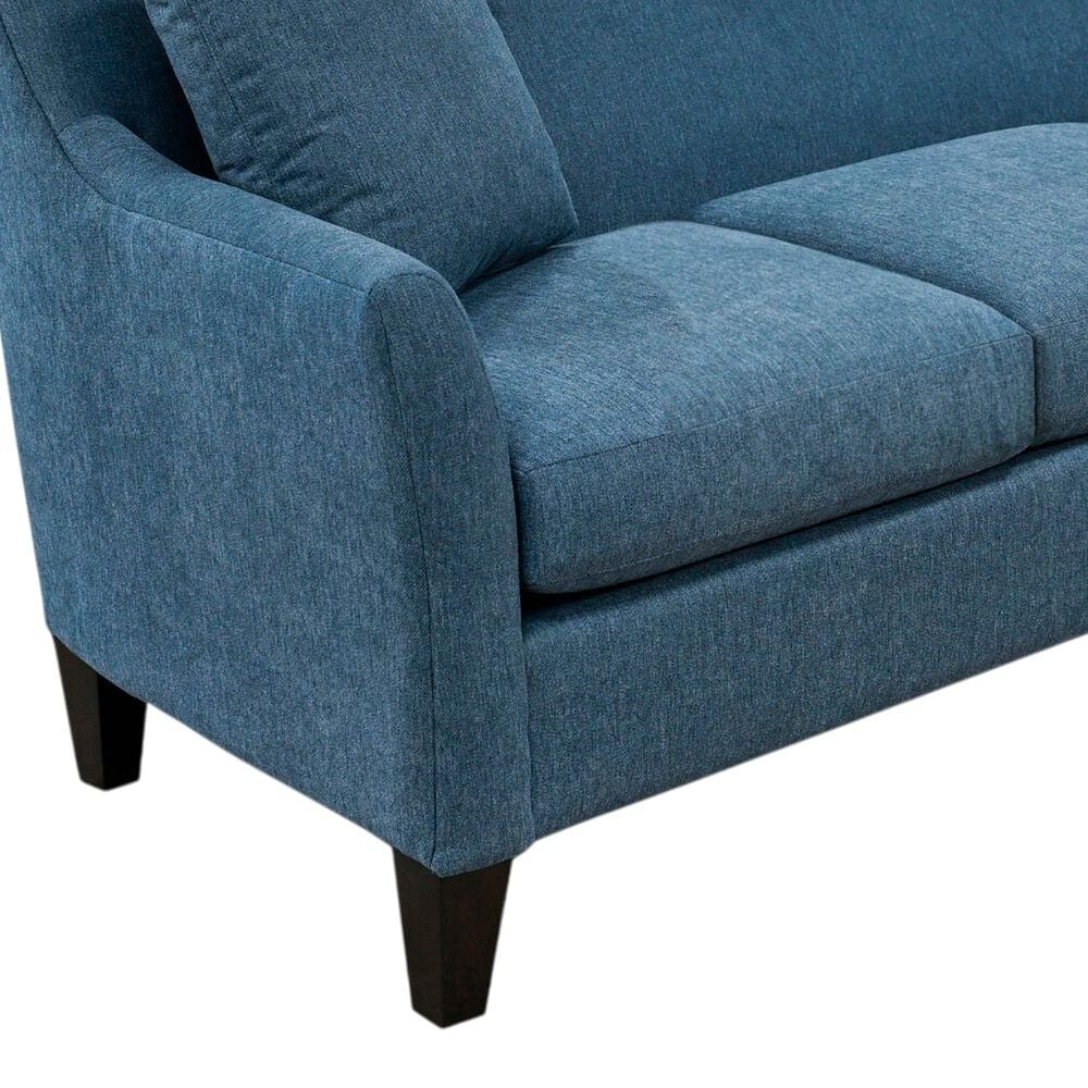 Fulton Home Kendrick Stationary Sofa in Denim and Espresso, , large