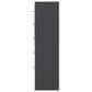 Ashley Zuraleus 6-Drawer Chest in Matte Black and Chrome, , large