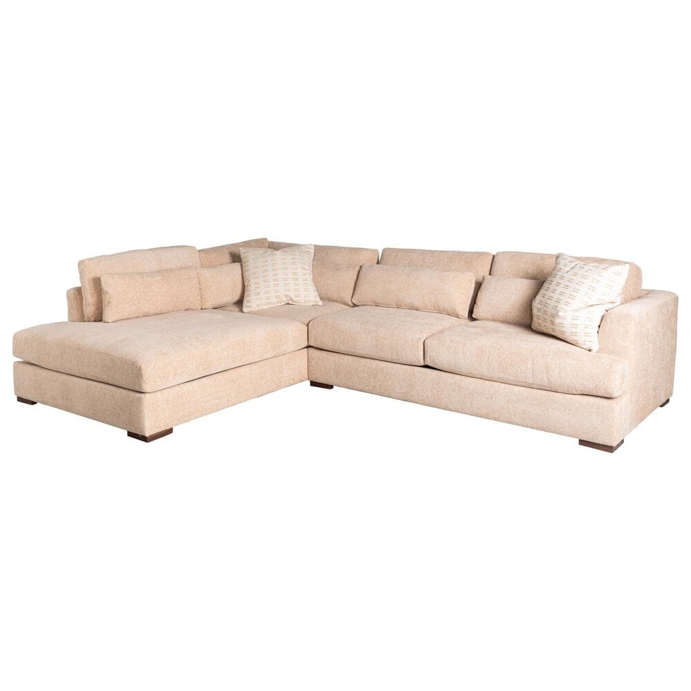 Jonathan Louis Bernard 2-Piece Stationary Sectional with Left-Facing Chaise in Bobbi Desert, , large