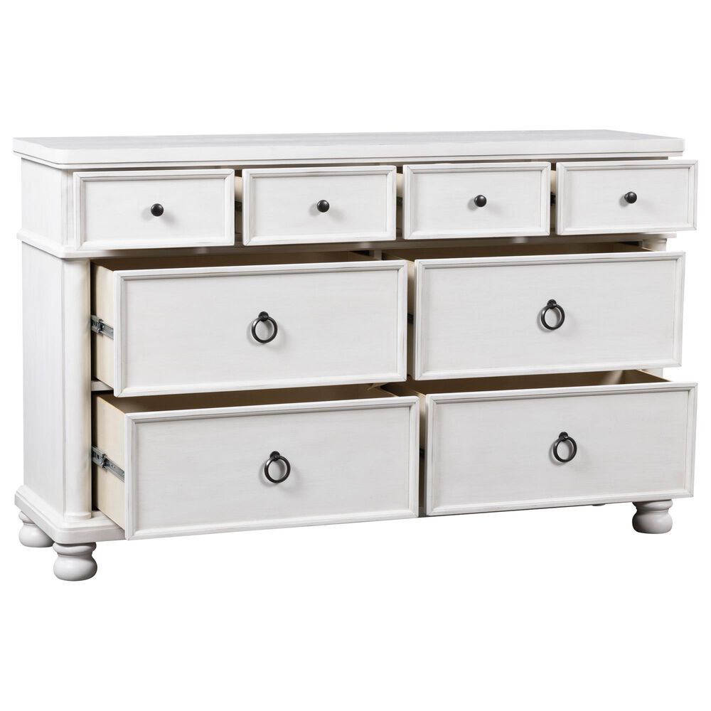 Ashley Rowlenstown 3-Piece Queen Poster Bedroom Set in Antique White, , large