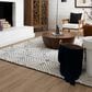 Drew and Jonathan Home Sirocco Tipaza 6" x 9" Black and White Area Rug, , large