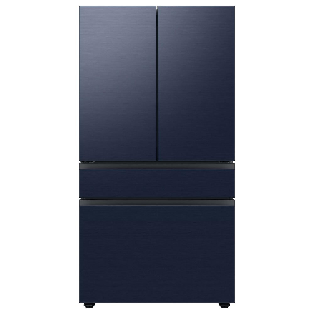 Samsung Bespoke 4-Door French Door Refrigerator Middle Panel in Navy Steel, , large