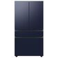 Samsung Bespoke 4-Door French Door Refrigerator Middle Panel in Navy Steel, , large