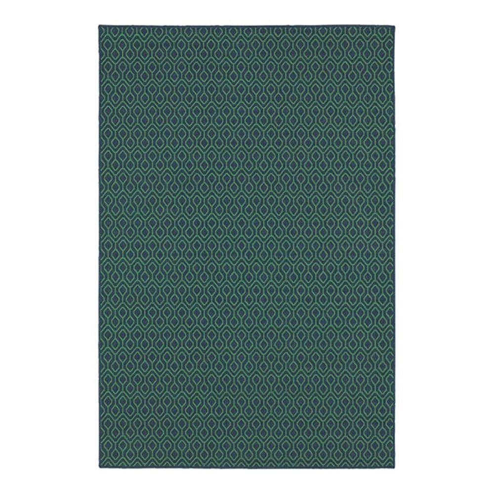 Oriental Weavers Meridian 1634Q 7"10" x 10"10" Navy Area Rug, , large