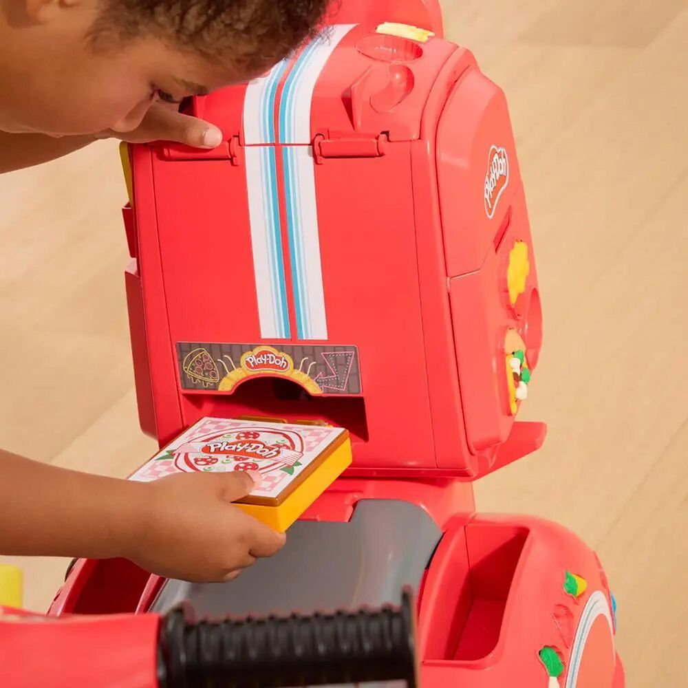 Hasbro PlayDoh Pizza Delivery Kid Scooter Playset, , large