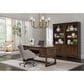 Riva Ridge Arlington Half Pedestal Desk in Classis Brown, , large