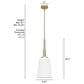 Hunter Nolita Medium Pendant in Alturas Gold, , large