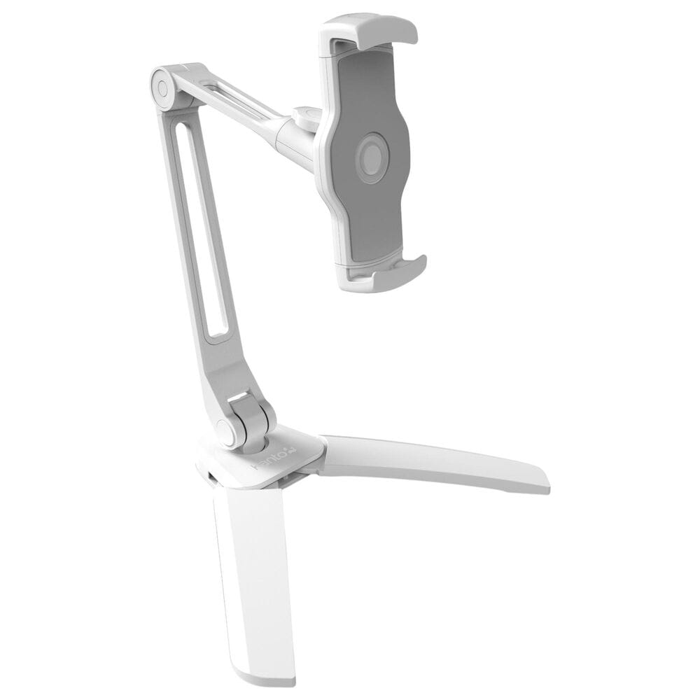 Kanto Universal Phone and Tablet Stand with Extended Arm and Mounting Brackets in White, , large