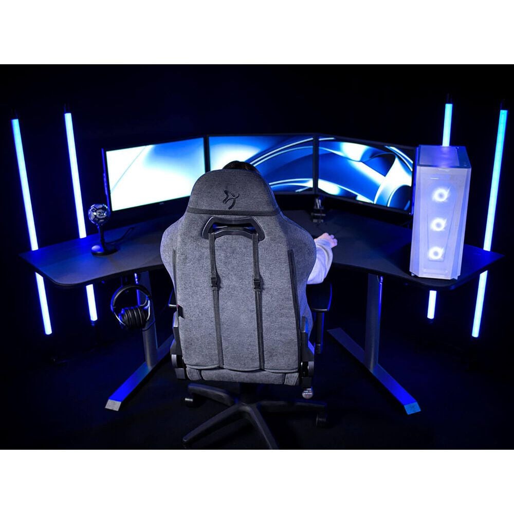 Arozzi Arena Angelo Gaming Desk in Gunmetal &#40;Box 1 of 2&#41;, , large