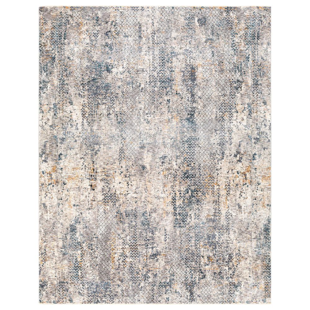 Surya Cardiff CDF-2302 Light Gray, Charcoal, Light Beige, Tan and Dark Blue 10" x 13"11" Area Rug, , large