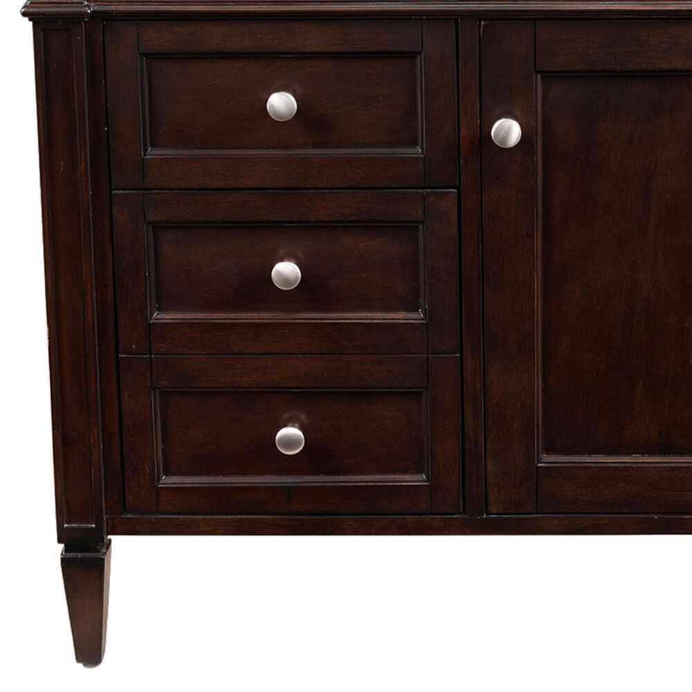 James Martin Vanities Brittany 48&quot; Single Bathroom Vanity in Burnished Mahogany with 3 cm Lime Delight Quartz Top and Rectangular Sink, , large