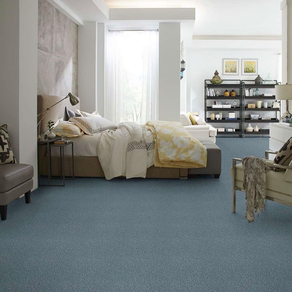 Shaw Find Your Comfort TT Blue Carpet in Tropical Hideaway, , large