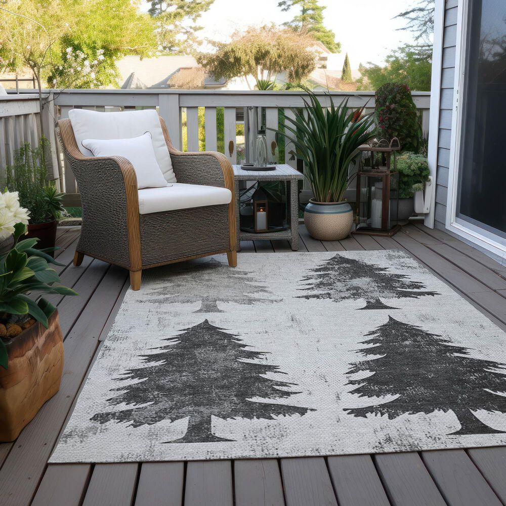 Dalyn Rug Company Wonderland WN19 5&#39; x 7&#39;6&quot; Gray Indoor/Outdoor Area Rug, , large
