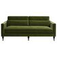 Jennifer Taylor Home Elliot Stationary Sofa in Olive Green Velvet, , large