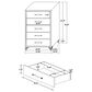 Pacific Landing Lucia 5-Piece King Bedroom Set in Beige, , large