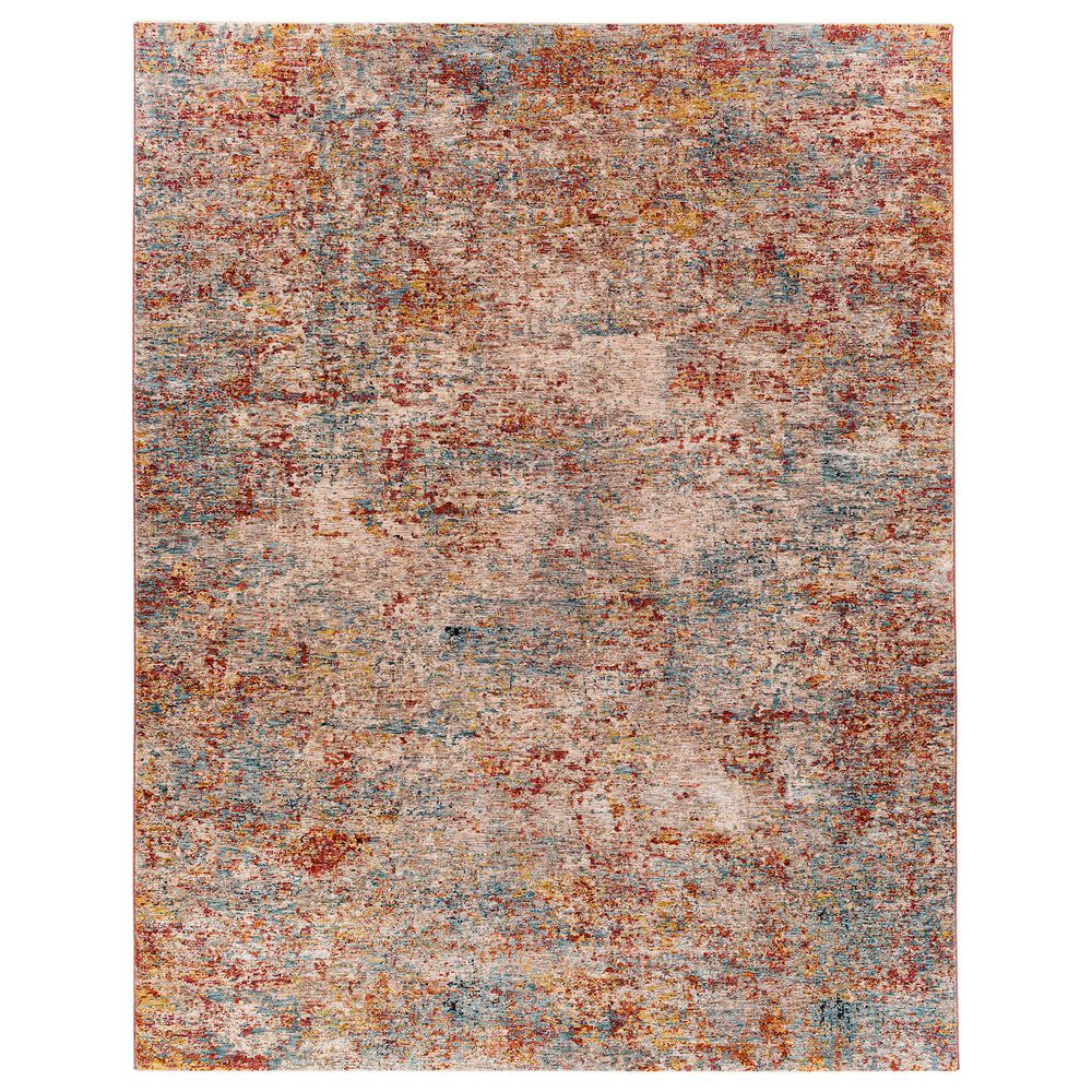 Surya Mirabel  10" x 14" Peach, Orange, Cream, Brown, Saffron and Denim Area Rug, , large