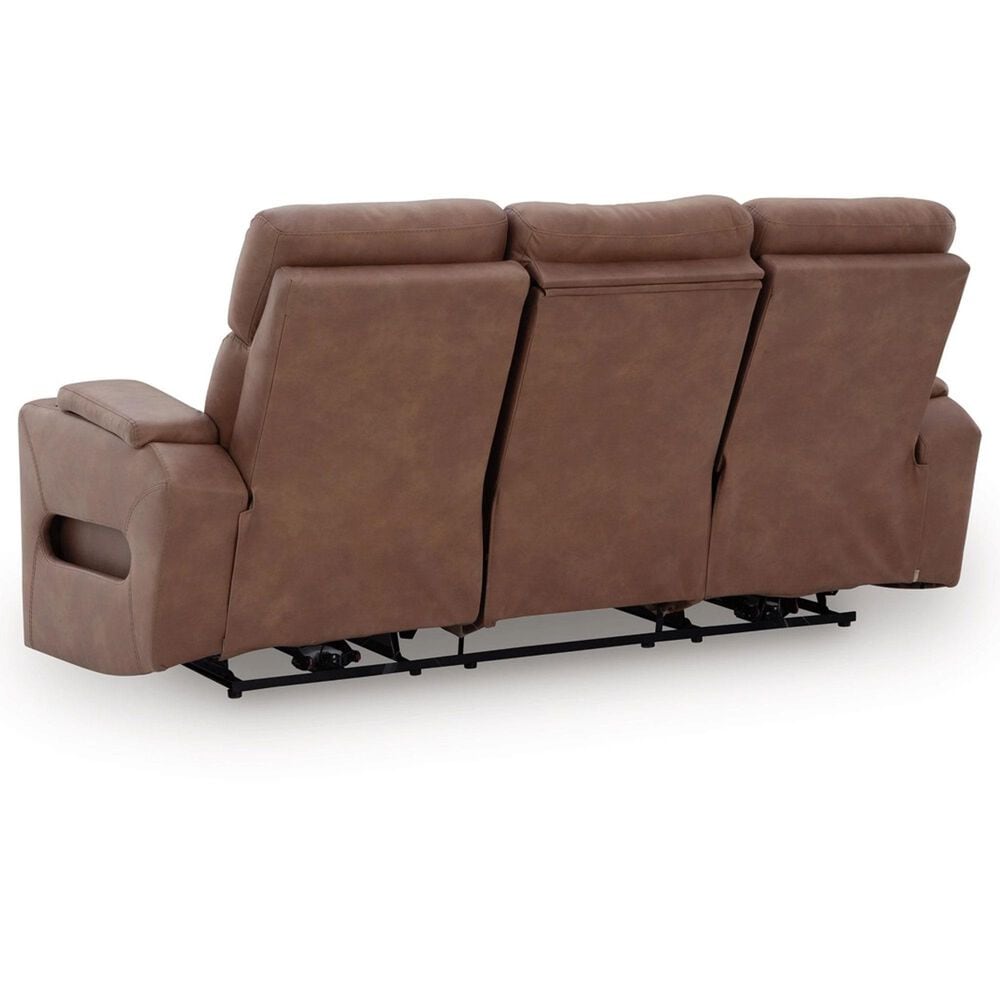 Ashley Point Clear Power Reclining Sofa in Caramel, , large