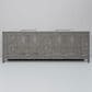 Lexora Home Jacques 84" Double Bathroom Vanity in Distressed Grey with 2 cm White Carrara Marble Top and Rectangular Sinks, , large