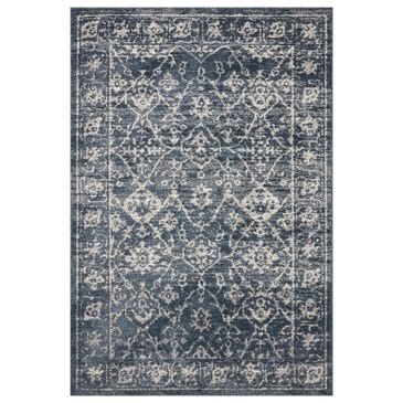 Magnolia Home Gigi Navy and Stone 6"7" x 9"2" Area Rug, , large
