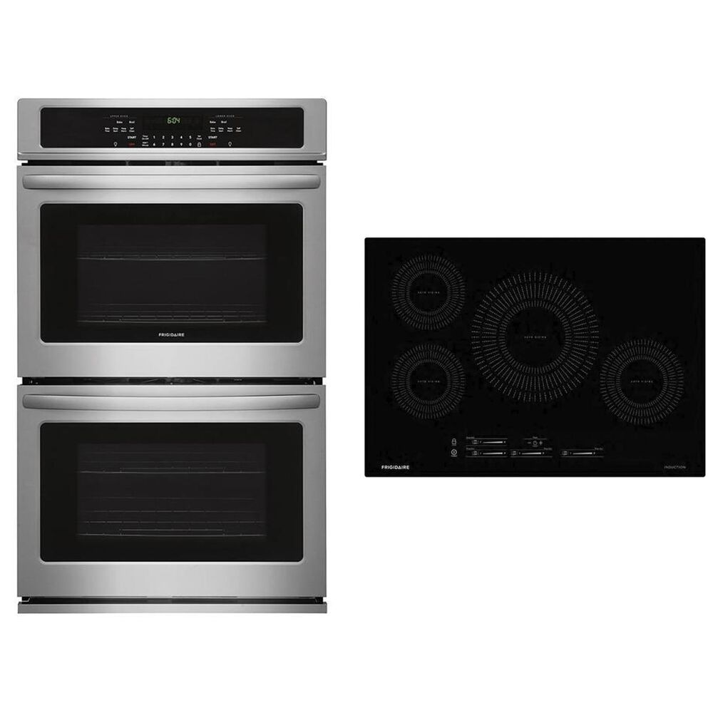 Frigidaire 2-Piece Kitchen Package with 30" Single Wall Oven in Stainless Steel and Black Induction Cooktop, , large