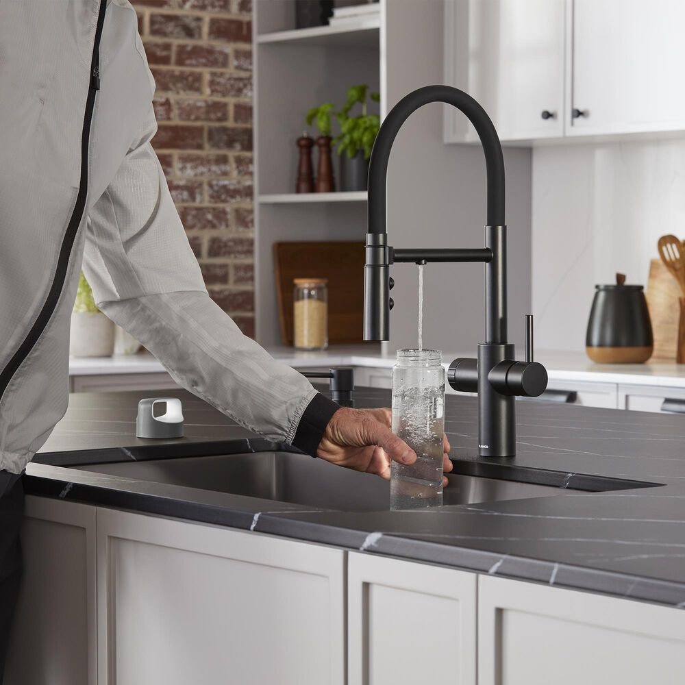 Blanco Catris Flexo Filter Semi-Pro 1.5 GPM Kitchen Faucet - Matte Black, , large