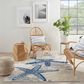 Nourison Aloha 12" x 15" Cool Grey, Blue, White and Ivory Indoor/Outdoor Area Rug, , large