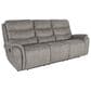 New Heritage Design Kamari Manual Reclining Sofa in Gray, , large