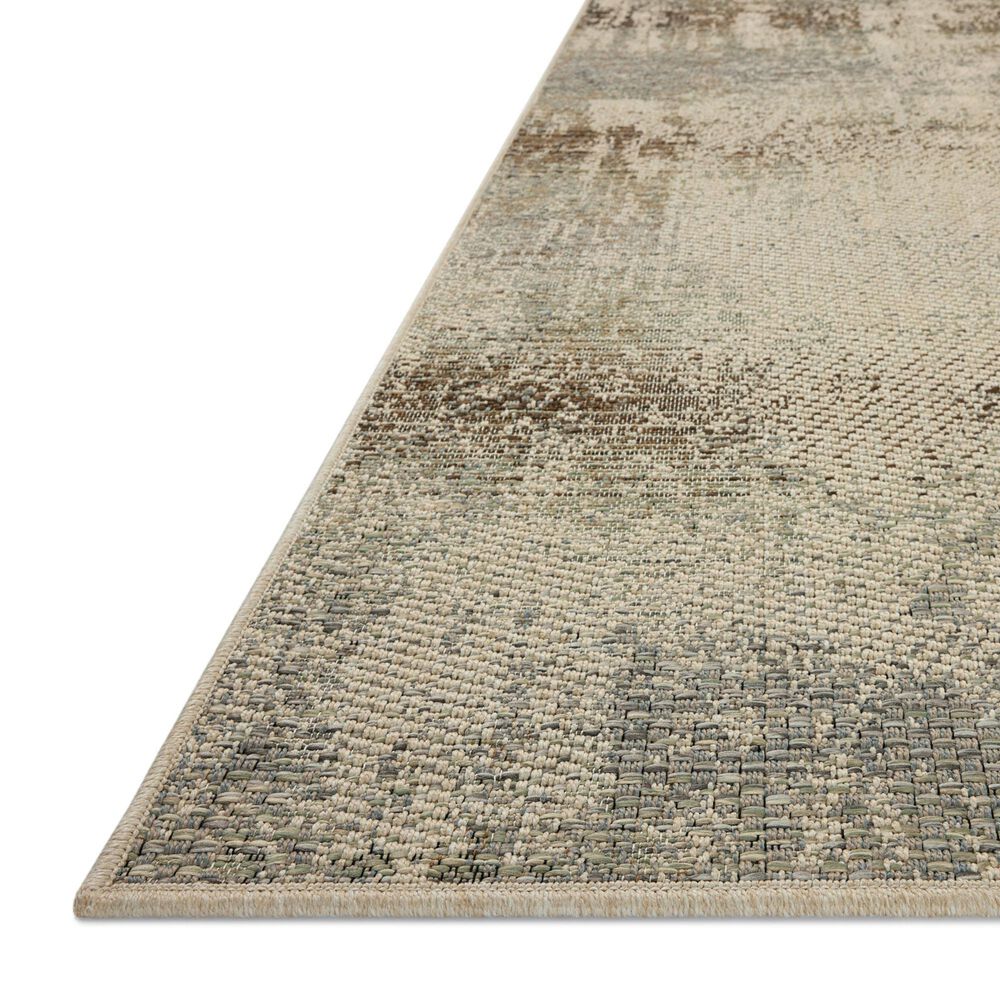 Loloi Saylor Smoke and Ivory 9'2" x 13' Indoor/Outdoor Area Rug, , large