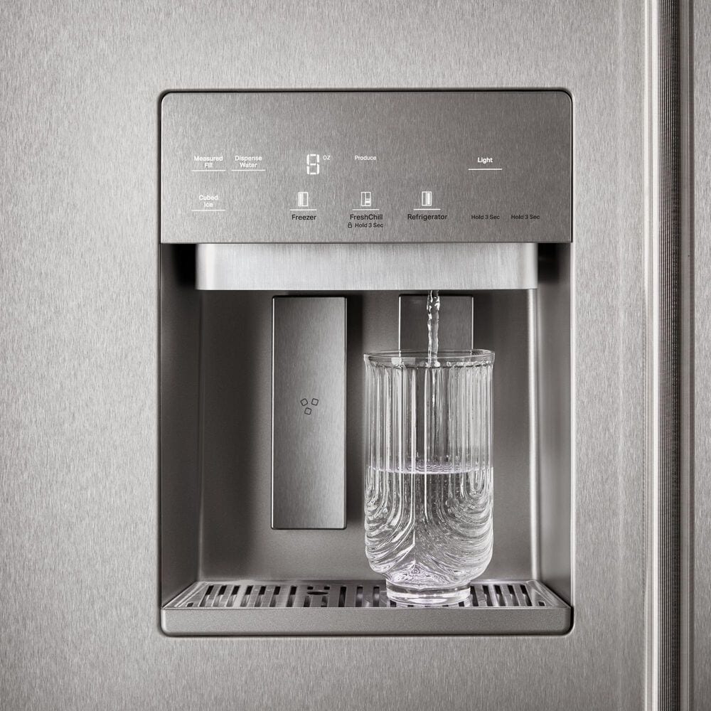 KitchenAid 29.4 Cu. Ft. Built-In Side-by-Side Refrigerator with Exterior Water and Ice Dispenser in PrintShield Stainless Steel, , large