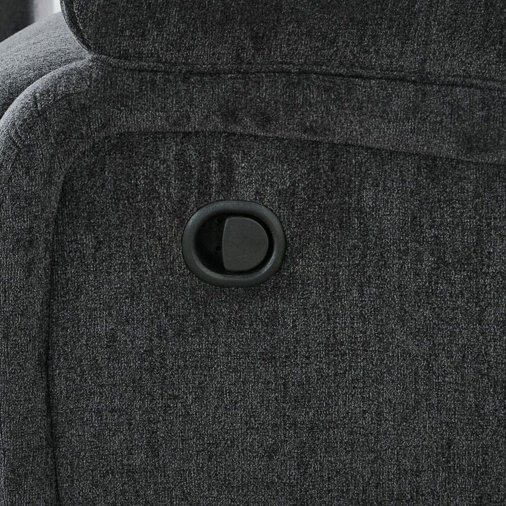 Ashley Draycoll Manual Reclining Sofa in Slate, , large