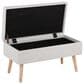 LumiSource Storage Bench in Beige, , large