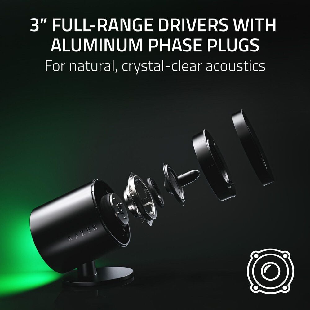 Razer Razer Nommo V2 - Full-Range 2.1 PC Gaming Speakers with Wired Subwoofer, , large