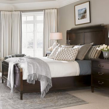 Lexington Furniture Kensington Place Queen Bennington Panel Bed in Dark Brown, , large