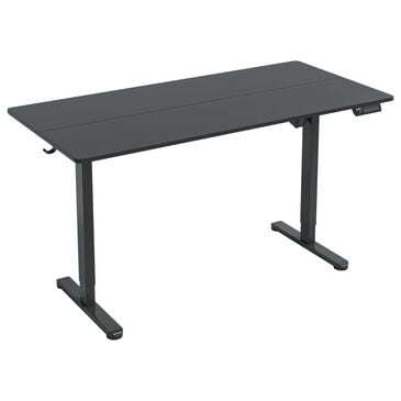 Rta Products Llc Zenith Electric Height Adjustable Sit-to-Stand Desk in Black, , large