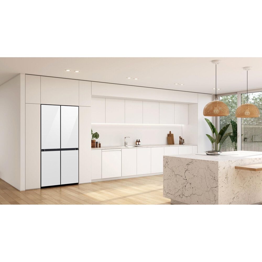 Samsung 22.8 Cu. Ft. Counter Depth 4-Door French Door Refrigerator in White Glass, , large