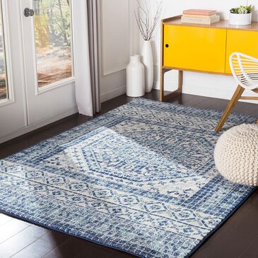 Surya Harput HAP-1081 7"10" x 10"3" Blue, Teal and Gray Area Rug, , large